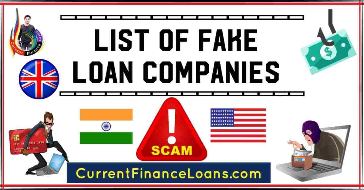 List Of Fake Loan Companies