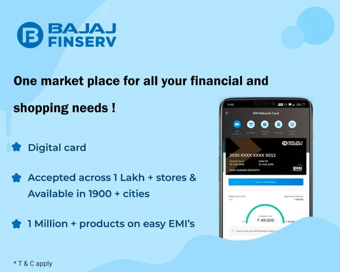 bajaj digital card